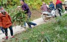 Ủy ban nhân dân xã Thúy Sơn ra quân làm vệ sinh môi trường ngày chủ nhật sạch tại thôn Hoa Cao